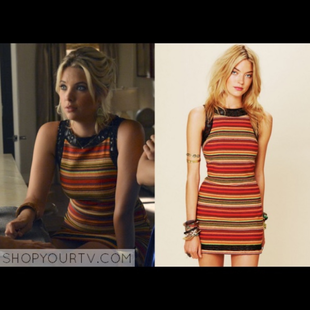 New Romantics multicolor striped dress